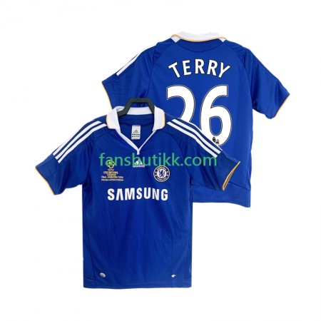 Fotballdrakt Chelsea TERRY 26 2007 2008 Retro Hjemmetrøye Kortermet